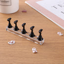 False Nail Tips Practice Stand Acrylic Display Magnetic Holder (Black) Newly