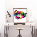 DIY Diamond Embroidery Graffiti Lip Rhinestone Diamond Painting for Wall Gift