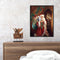 Hand Painted Oil Paint by Numbers DIY Santa Drawing Wall Hanging Decoration Gift
