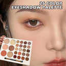 26 Colors Shiny Glitter Pigment Eyeshadow Palette Waterproof Eye Shadow Makeup#