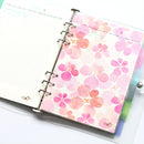 6-Ring Loose Leaf Binder Journal Transparent Notebook Insert Pages (A5) Newly