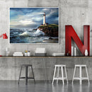 Lighthouse Drawing Frameless DIY Oil Paint by Numbers Canvas Home Decor Kit