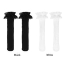 Accessories Girl Gift Elastic Lolita Socks Knee High Lace Bow Socks Transparent