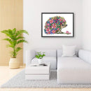 Partial Embroidery DIY Hedgehog Animal Pritned Canvas 11CT Needlework Sets