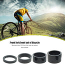 4x MTB Front Fork Gasket Carbon Fiber Bicycle Headset Spacer Ring 5/10/15/20mm