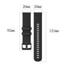 20mm Silicone Replacement Watch Band Wrist Strap for Polar Ignite (Black) Newly