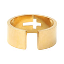 Classic Wedding Jewelry Cross Couple Ring Stainless Steel Lover Open Rings Gi