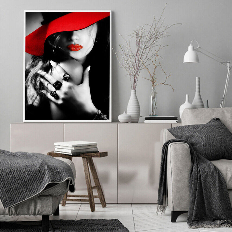 Beautiful Girl Frameless DIY Oil Paint by Numbers Kit Picture Coloring Art