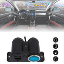 Splitter Two USB Port Car Cigarette Lighter Fast Charger Power Adapter