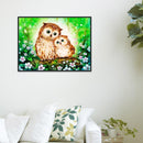 Akaddy 5D DIY Diamond Painting Cute Birds Cross Stitch Embroidery Rhinestone Mosaic Kit