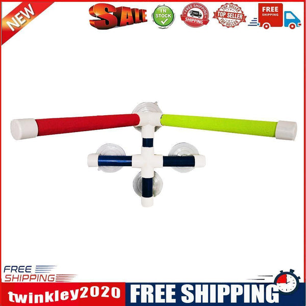 Parrot Shower Rack 4 Sucker Folding Bird Stand Platform Stick Pet Products