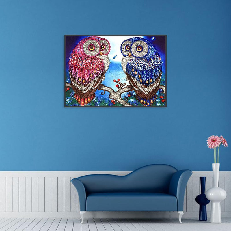 5D DIY Special Shaped Diamond Painting Bird Embroidery Mosaic Kit Bedroom Decor