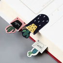 3pcs /Set Gift DIY Stationery Cartoon Magnetic Paper Clip Notes Cactus Bookmark