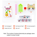 Diamond Painting Cartoon Stickers Kids DIY Round Drill Mosaic Decals for Phone