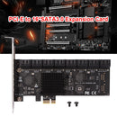 SA3116J PCIE 16-Port 6Gbps PCI-Express X1 to SATA 3.0 Expansion Card Adapter