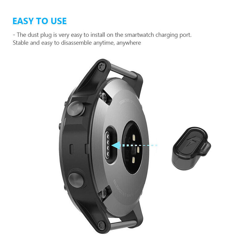 #A 10pcs Anti-dust Cover Tpu Charging Port Protection for Garmin Fenix 7 7s 7x