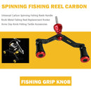 Spinning Fishing Reel Carbon Handle Wheel Rock Arms Grip Knob Tool (Red) Newly