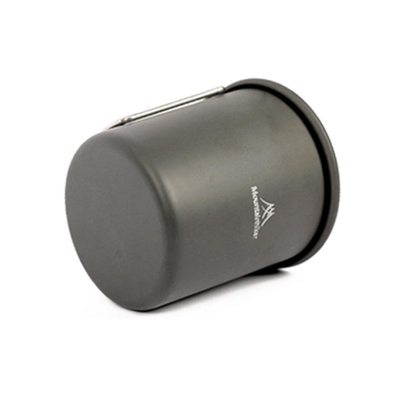 Mountainhiker 300ml Camping Water Cups Foldable Handle Outdoor Tea Mug (Black)