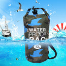 #A Camouflage Swimming Bag Waterproof Dry Sack Storage Pouch for Trekking Boatin