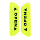 4pcs Car OPEN Reflective Tapes Warning Mark Open Car Door Stickers (Green) Newly
