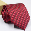 Fashion Classic Men Plaid Ties Dress Casual Business Wedding Party Neck Tie Red