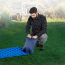 Outdoor Inflatable Mattress Bag Ultralight Camping Air Pouch (Navy Blue) Newly