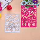 snowvirtuosos Think You Cut the Stencil DIY Scrapbook Embossing Papia