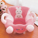 Baby Cartoon Sofa Cover Anti-fall Infant Plush Chair Learning to Sit No Filli