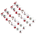 Party Decor Bell Santa Deer Gift Xams Christmas Tree Stud Earrings Snowflake