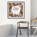 Handmade DIY Full Round Drill Diamond Painting 5D English Letter Poster Kit