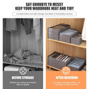 Wardrobe Clothes Organizer Jeans Compartment Storage Box (9 Grids Handle)