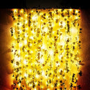 LED Green Leaf Rattan Xmas Garden Decor Ivy String Lights Outdoor Lamp