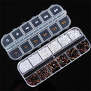 White Mixed Tips DIY Art Nail Rhinestones with Dotting Pen Manicure Decoration