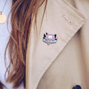 Electronic Game Machine Brooch Cartoon Badge Jacket Backpack Pin (Style 1)