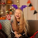 Bat Wings Evil Headpiece Non Slip Funny Hairband Photo Props for Halloween Pa