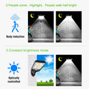 1pc LED Solar Wall Light Motion Sensor Outdoor Garden Security Street Yard Lamp