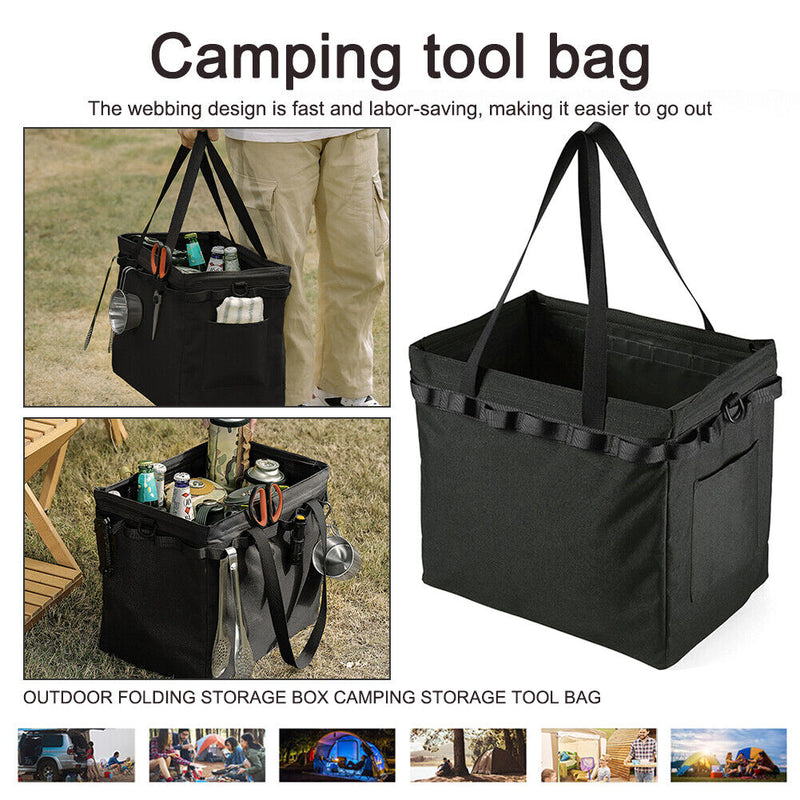 Camping Tool Bag Folding Outdoor Large-capacity Tote Bag Picnic Firewood Handbag