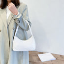 Women Handbag PU Leather Solid Alligator Print Pouch Ladies Top-handle Clutches