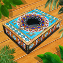 Classic Mandala Style Storage Box Cosmetics Collection with Mirror (MH202)