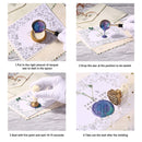 Round Flower Basket Retro Wax Seal Stamp Head Fire Paint for Wedding Invitati