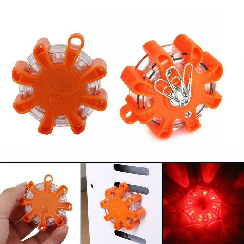 LED Road Flares Emergency Discs Safety Light Flashing Beacon HOT Warn A9R3