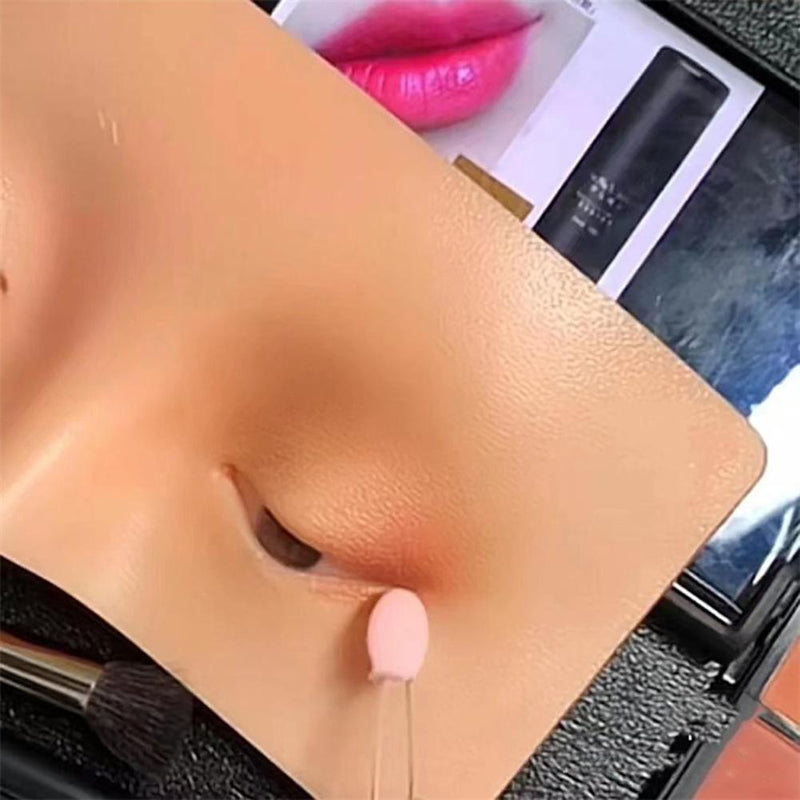 Eyes Face Makeup Practice Board Bionic Skin Eyelash Make Up Panel (01)