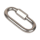 Stainless Steel Screw Lock Quick Links Chain Climbing Carabiner Hook (M10) Newly