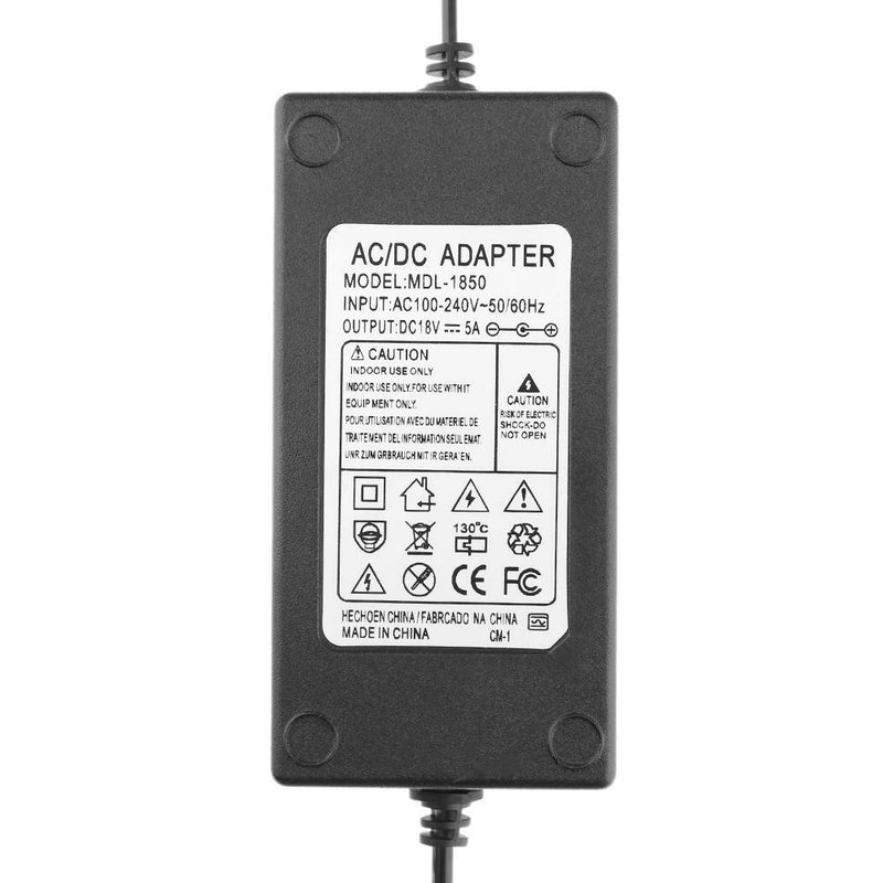 18V 5A AC to DC Power Adapter Converter 5.5*2.5mm for Door System Newly