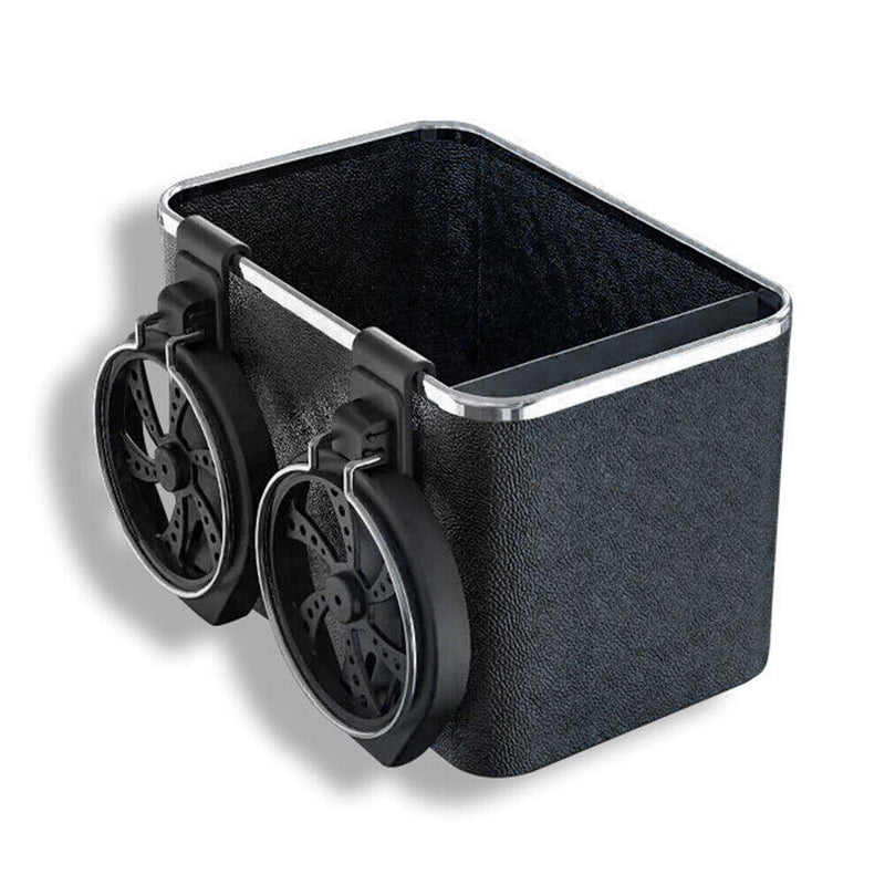 Car Tissue Storage Box Phone Drinks Cups Tray Holder Foldable Drawer Organizer