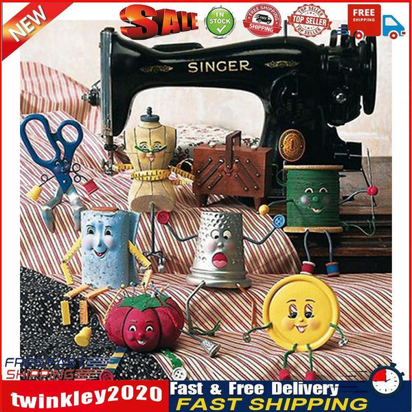 5D DIY Full Drill Diamond Painting Sewing Machine Embroidery Kits (HG482) Newly