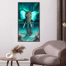 Full Cross Stitch 11CT Butterfly Elephant Handmade Cotton Thread Animal Cra