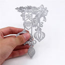Photo Album Decor Cutting Dies Christmas Baubles Scrapbooking Embossing Stencil