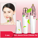 2 in 1 Women Electric Facial Hair Remover Eyebrow Shaver Trimmer Epilator