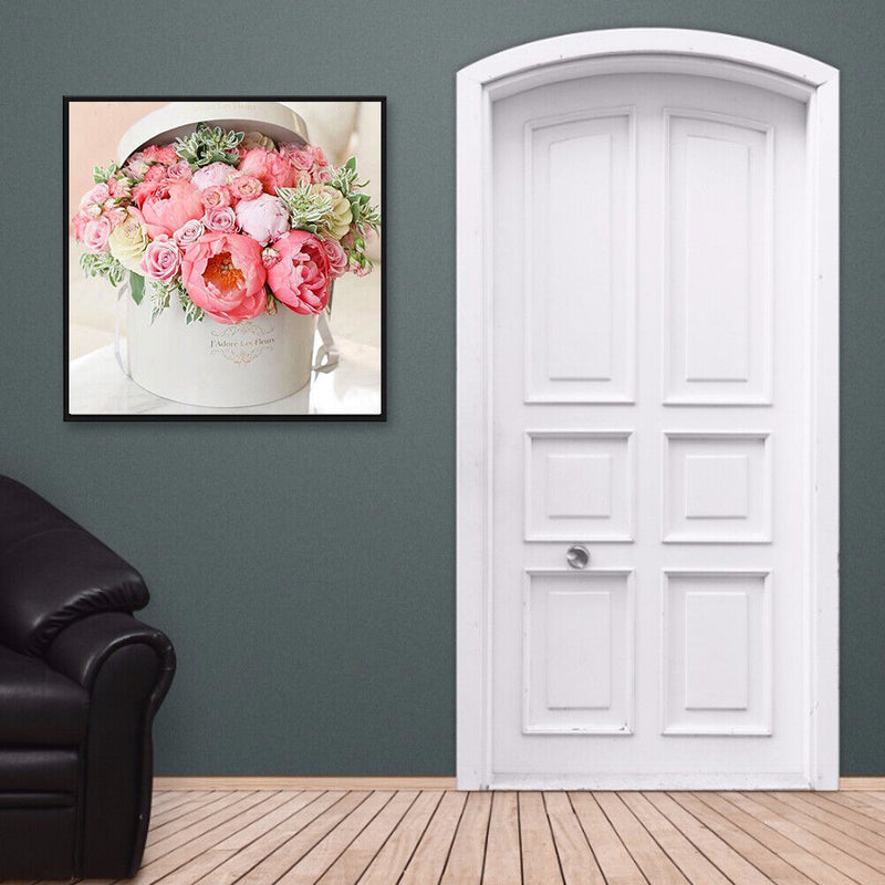 Rhinestone Diamond Painting 5D DIY Pink Flowers Full Round Drill Picture